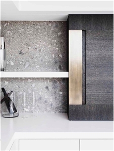 Terrazo Slabs Collection-Grey Di Pesco Terrazzo