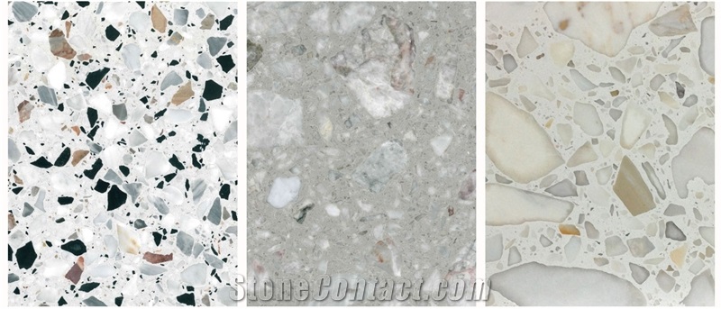 Terrazo Slabs Collection-Grey Di Pesco Terrazzo