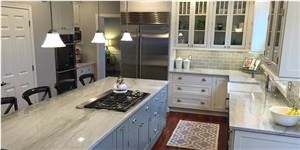 Bianco Superiore Quartzite Kitchen Countertop