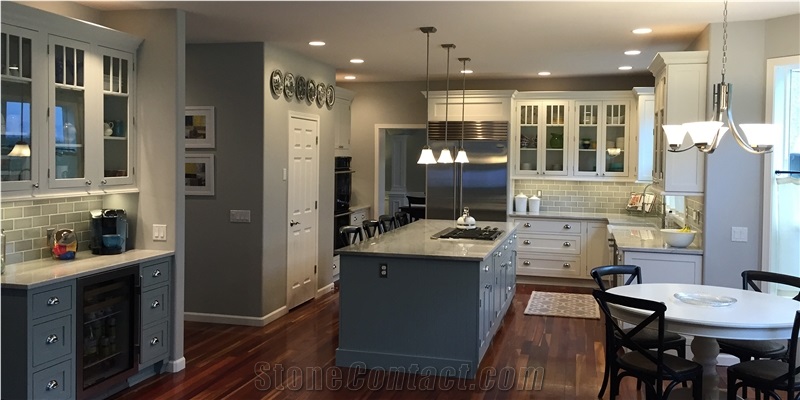 Bianco Superiore Quartzite Kitchen Countertop