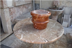 Grigio San Marco Marble Round Table Top