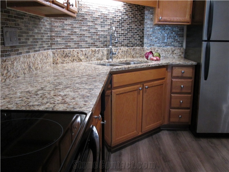 New Venetian Gold Granite Kitchen Countertop