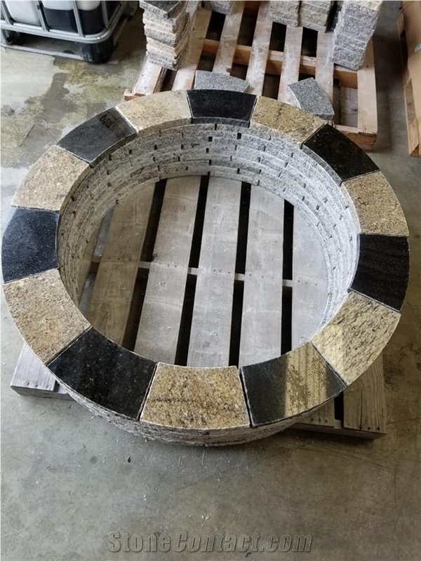 Beautiful Granite Colors on These Fire Pits