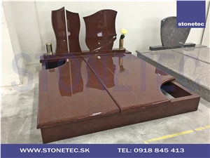 Africa Red Granite Double Monument