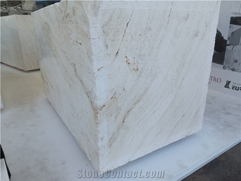 Bianco Sibillino Travertine Blocks