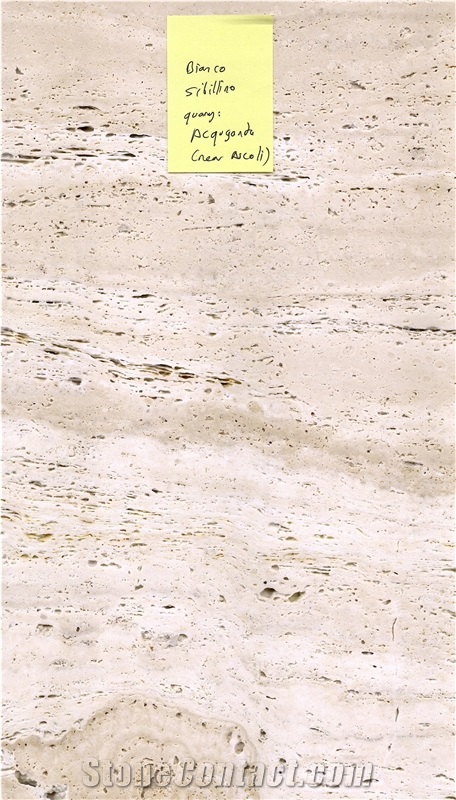 Bianco Sibillino Travertine Blocks