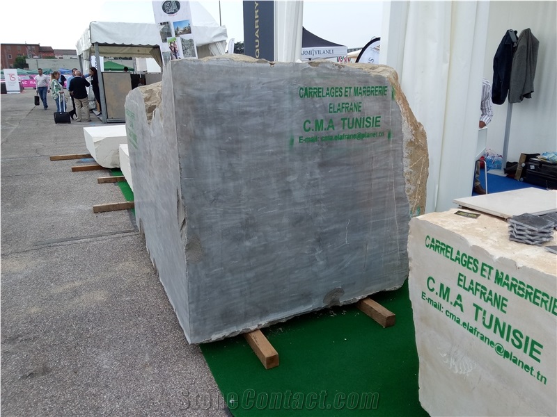 Grey Foussana Limestone Blocks