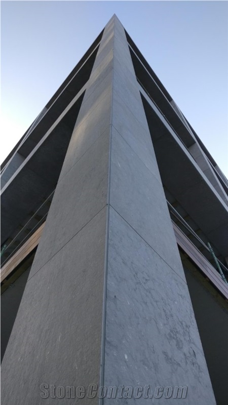 Gris Batalha Limestone Facade, Wall Cladding