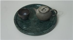 Imperial Green Marble for Tea Tray
