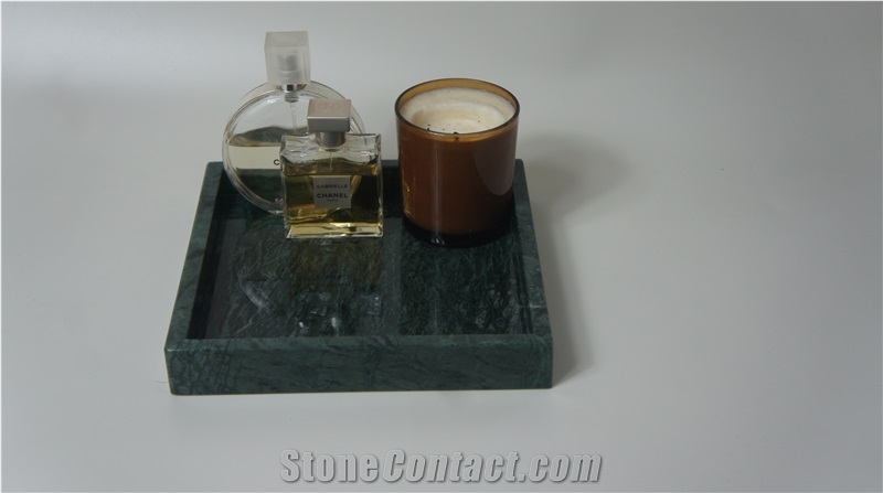 Imperial Green Marble for Tea Tray