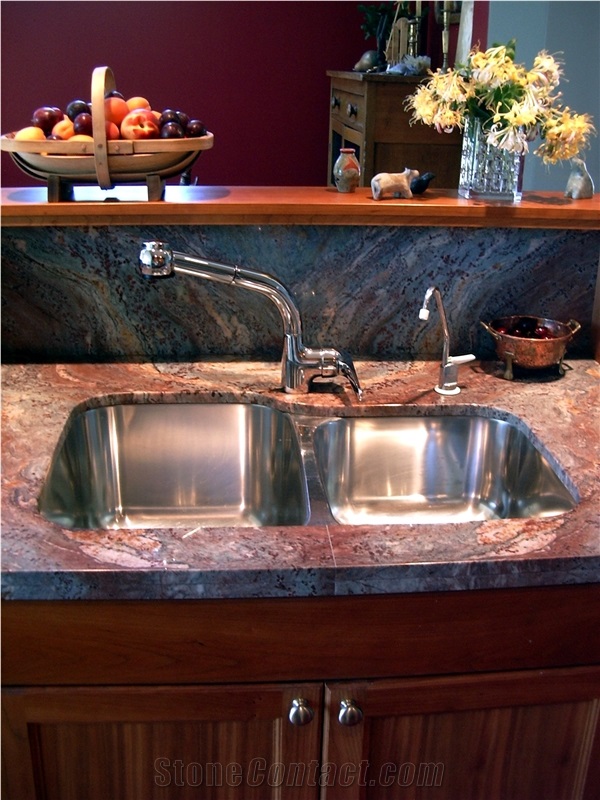 Blue Van Gogh Quartzite Kitchen Countertop
