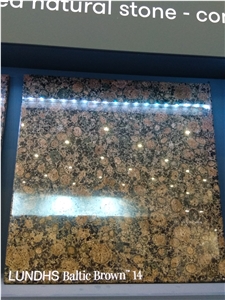 Lundhs Baltic Brown 14 Granite Slabs, Tiles