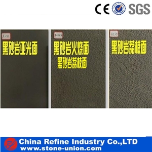 Black Sandstone Wall Cladding & Paving Stone