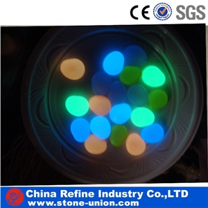 Colorful Glowing Pebble,Resin Glow Pebble