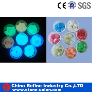 Colorful Glowing Pebble,Resin Glow Pebble
