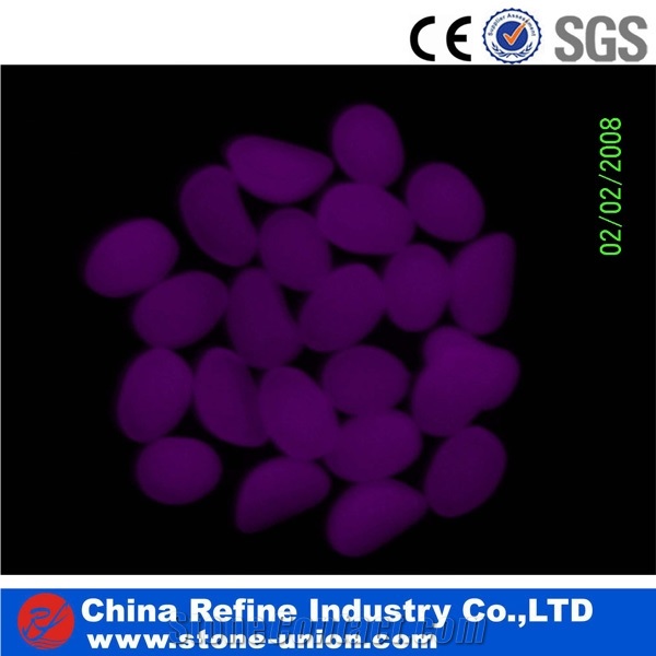 Colorful Glowing Pebble,Resin Glow Pebble