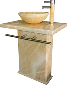 Luxury High Polished Beige Bath Basins