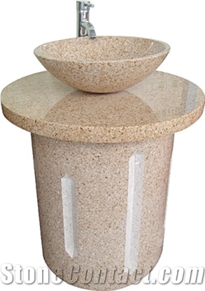 Luxury High Polished Beige Bath Basins