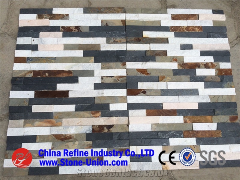 Mix Color Slate Culture Stone&Wall Cladding