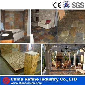Natural Rusty Slate Tiles Size and Cheap Price