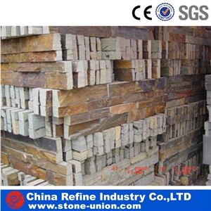 Rusty Rough Ledge Stone Veneer Wall Cladding