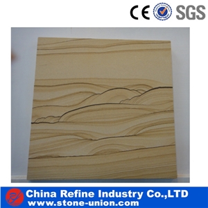 Cheap Yellow Sandstone Tile & Slabs, Sandstone Flooring Tile