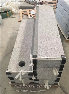 Granite Block Steps with Dark Grey Antislip Strip