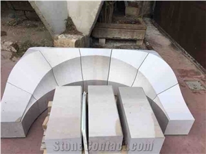 Biancone Apricena Solid Door Arc