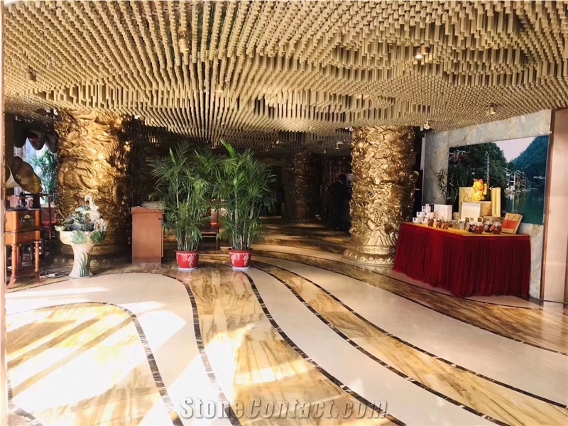 Champagne Gold Marble for Walling Tile