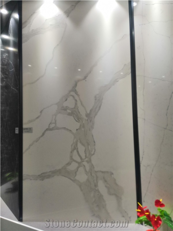 Engineered Stone Artificial Quartz Slab Calacatta