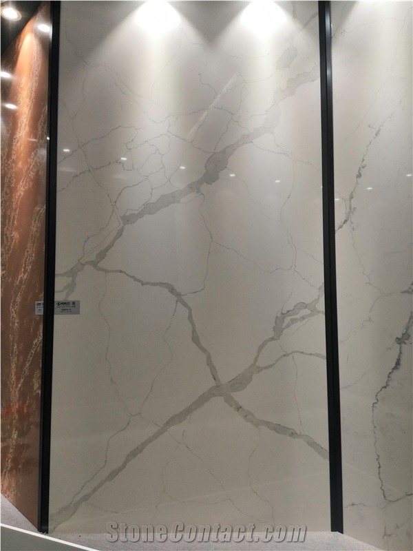 Engineered Stone Artificial Quartz Slab Calacatta