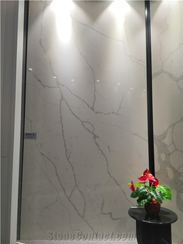 Engineered Stone Artificial Quartz Slab Calacatta