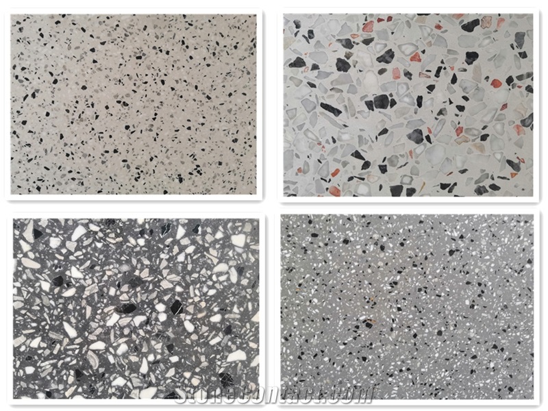 Rs-1002,Grey Terrazzo Tile,Cement Tile