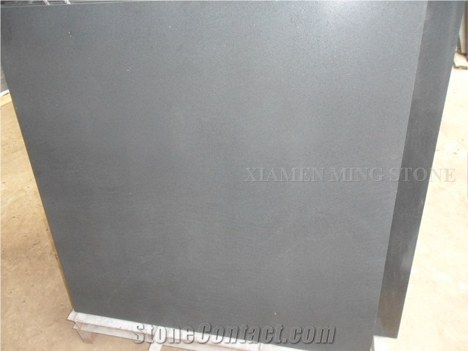 Honed Hainan Black Basalt Tile Swimming Pool Bluestone