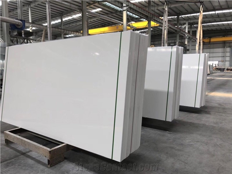 Pure White Nano Crystallized Slab,Artificial Glass Stone