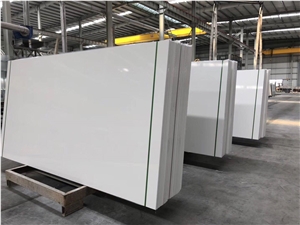 Pure White Nano Crystallized Slab,Artificial Glass Stone