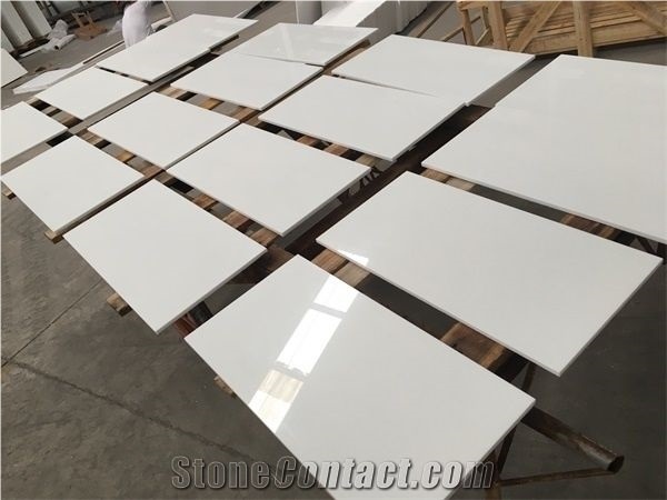 Pure White Nano Crystallized Slab,Artificial Glass Stone