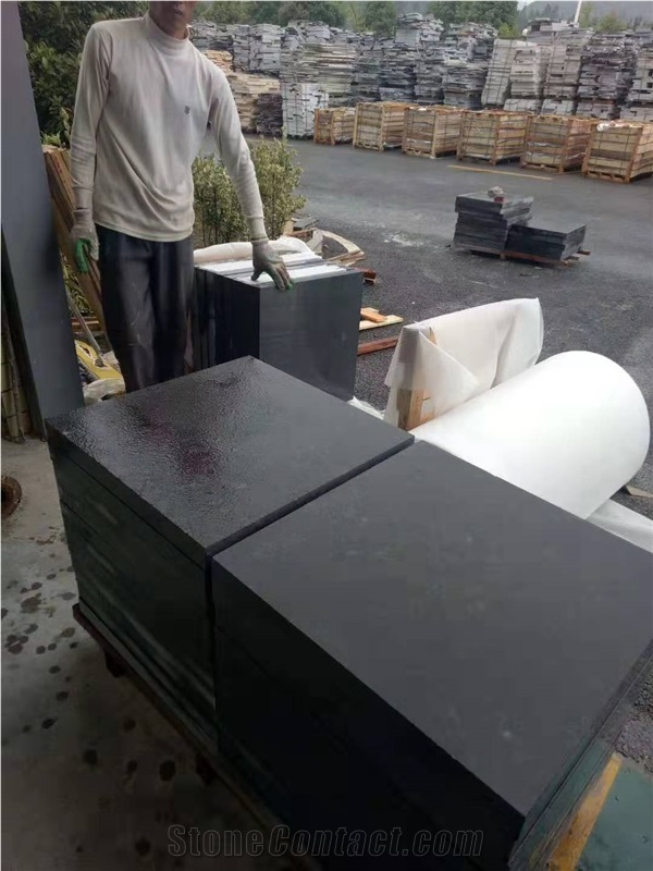 Black Basalt Tiles Flamed