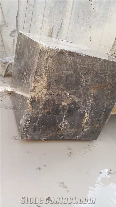 Dark Emperador Marble Block, Spain Brown Marble