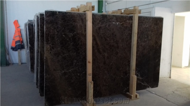 Polished Dark Emperador Slabs 2cm