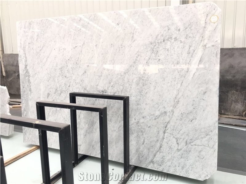 White Cararra Granite Slabs and Tiles
