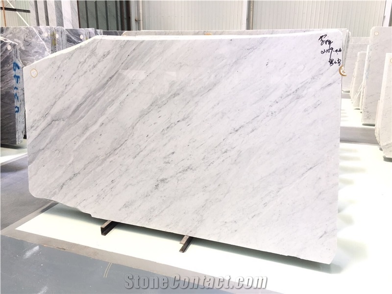 White Cararra Granite Slabs and Tiles