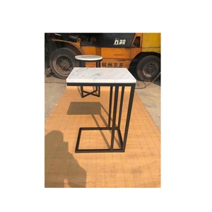 Customized Home Use Carrara Coffee Marble Table
