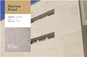 Marina Rosal White Sandstone Walling Tile