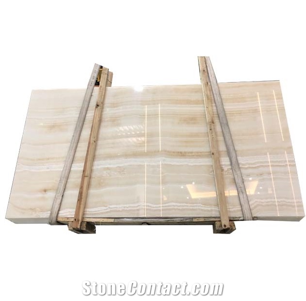 Akdag Vanilla Ivory Onyx with 1.8 cm Polished Slab