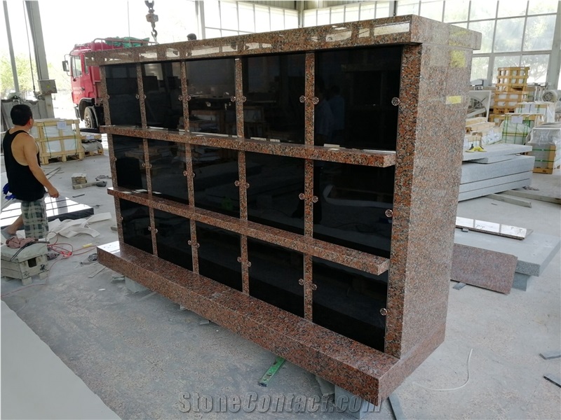 Europe G562 Pink 15 Niches Columbarium