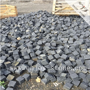 Cube Stone,G684 Black Granite,Road Paver,Landscape