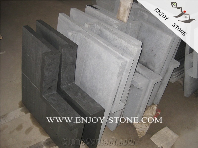 Curved Bullnose Coping Light Dark Grey Basalt