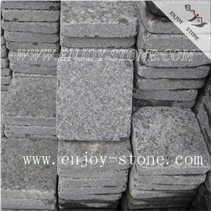 G684 Black Of Fuding,Granite Cube Stone,Tumbled