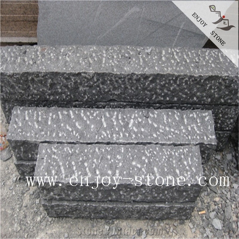 G684 Mushroom Black Granite,Cubestone,Road Paver